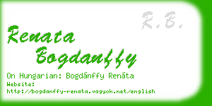 renata bogdanffy business card